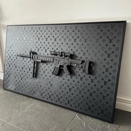 Daluxe Art - 1999 • Louis Vuitton Black Gun • XL, Antiek en Kunst, Kunst | Schilderijen | Modern