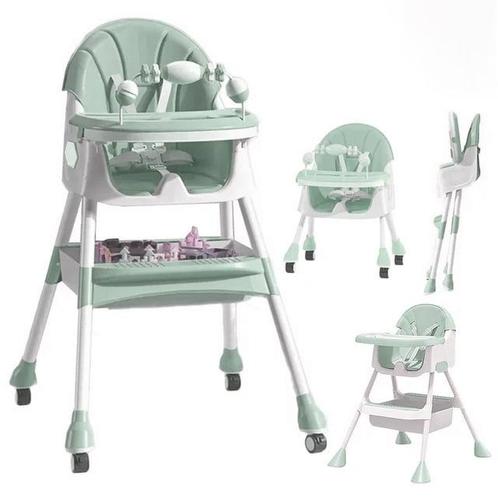 Kinderstoel meegroei - inklapbaar - met speelset - groen, Kinderen en Baby's, Kinderstoelen, Nieuw, Ophalen of Verzenden