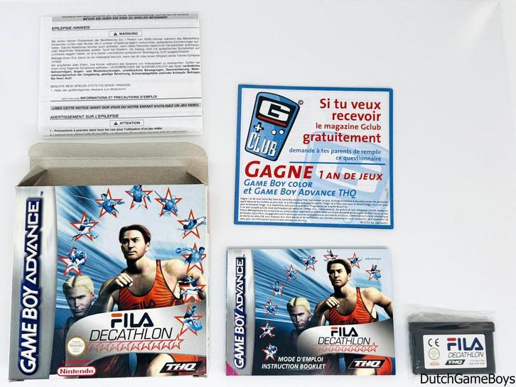 Gameboy Advance / GBA - FILA - Decathlon - EUR, Games en Spelcomputers, Games | Nintendo Game Boy, Gebruikt, Verzenden