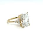 Bague - 14 carats Or jaune - 7.40ct. tw. Diamant (Cultivé en