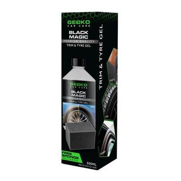 Gecko Black Magic Trim & Bandengel + Applicator Spons 300ml, Ophalen of Verzenden