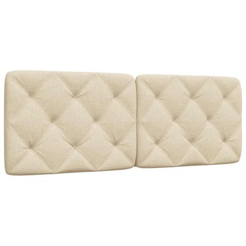 vidaXL Hoofdbordkussen 120 cm stof crèmekleurig, Huis en Inrichting, Slaapkamer | Bedden, Nieuw, Verzenden