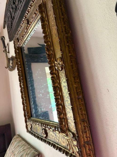 Miroir - Bois doré, Gesso, Antiek en Kunst, Antiek | Overige Antiek