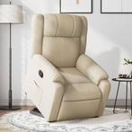 vidaXL Fauteuil inclinable CrÃ¨me Tissu, Verzenden