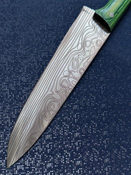 Shaw Knives - R202 - Tafelmes - Hout, Staal - Gyuto 265mm, Antiek en Kunst, Antiek | Keukengerei