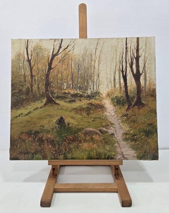 École Française (XX) - La paix de la clairière, Antiquités & Art, Art | Peinture | Classique