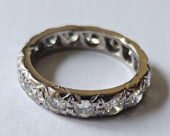 Anneau de mariage Platine - 1.31ct. tw. - Diamant, Bijoux, Sacs & Beauté, Bijoux anciens