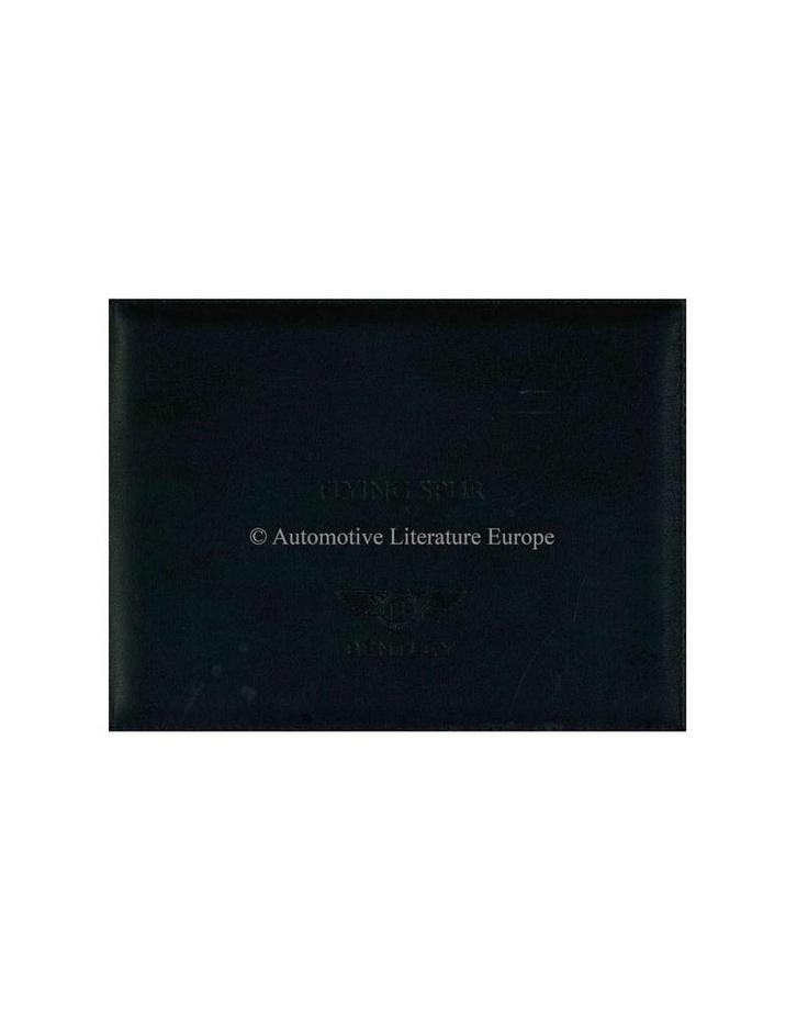 2016 BENTLEY FLYING SPUR INSTRUCTIEBOEKJE ENGELS, Autos : Divers, Modes d'emploi & Notices d'utilisation, Enlèvement ou Envoi