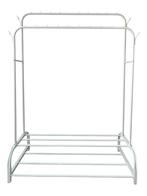 Lendo Online Porte-Vêtements 110x55x160 cm Acier Blanc