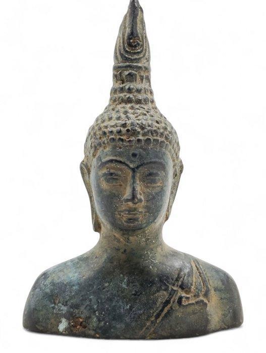 Buddha Büste Bronze - Buste - Thailand (Zonder Minimumprijs), Antiek en Kunst, Kunst | Niet-Westerse kunst