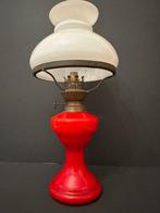 Lamp - Opaline glas - petroleumlamp, Antiek en Kunst