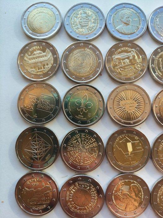 Europa. 2 Euro Various Years (25 moedas) (Zonder, Postzegels en Munten, Munten | Europa | Euromunten