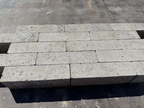 Veiling - 18,24 M2 Waalformaat Beton Grijs Ongetrommeld 20x5, Tuin en Terras, Tegels en Klinkers, Nieuw