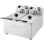 Friteuse | Elektrisch | 3+3L | 60°C/190°C | 4kW (2x 230V) |, Zakelijke goederen, Horeca | Keukenapparatuur, Verzenden, Nieuw in verpakking