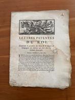Document - Louis XV, Roi de France et de Navarre - Lettres