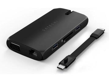 Satechi USB-C On-the-Go Multiport Adapter - HDMI VGA USB-A, Verzenden