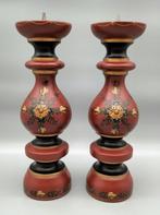 Kaarsenhouder (2) - Hout - Roosje Hindeloopen