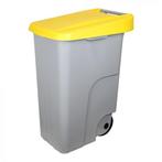 Rolcontainer | Kunststof (Grijs/Geel) | 85L | Klapdeksel |, Zakelijke goederen, Verzenden, Nieuw in verpakking