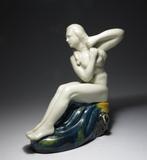 A. Simon - Buste, Art Deco Sculpture - 18 cm - Terre cuite -