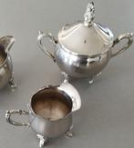 Suiker en roomstel (3) - Gegalvaniseerd zilver -, Antiek en Kunst