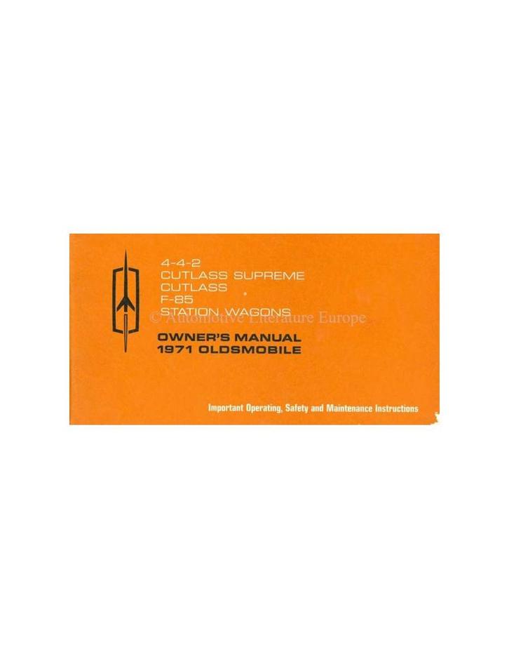 1971 OLDSMOBILE INSTRUCTIEBOEKJE ENGELS, Auto diversen, Handleidingen en Instructieboekjes, Ophalen of Verzenden