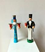 Kerstbeeldje (2) - Engel van het Licht & Mijnwerker - Hout -, Nieuw