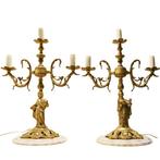 Candélabre - Bronze, Marbre
