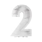 Witte Ballonnen Standaard 2 Jaar 81cm, Hobby en Vrije tijd, Verzenden, Nieuw