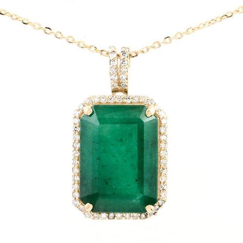 Zonder Minimumprijs - Hanger - 14 karaat Geel goud -, Handtassen en Accessoires, Antieke sieraden