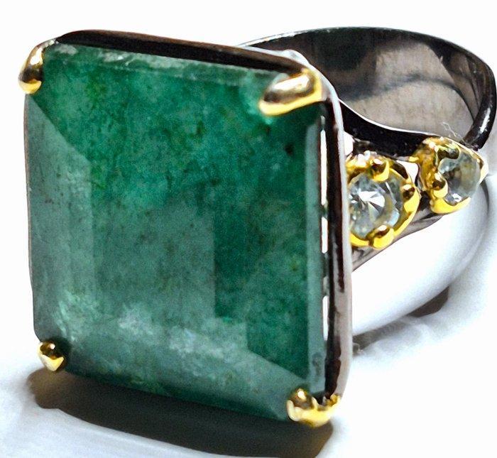 Zonder minimumprijs - Ring - 18 karaat Zilver, Geel goud, Handtassen en Accessoires, Ringen