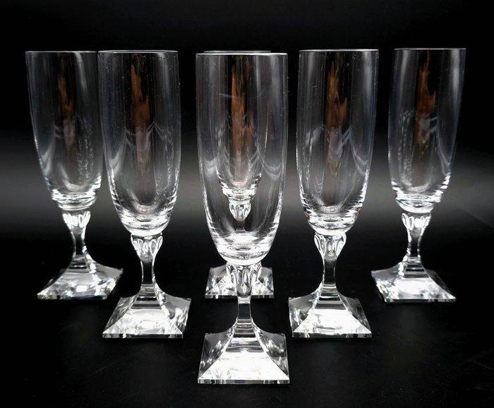 Peill & Putzler - Champagne fluitje (6) - DOMINO - Kristal -, Antiquités & Art, Antiquités | Meubles | Tables