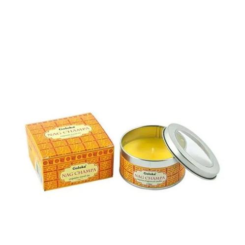 Geurkaars Goloka Nag Champa Exquisite in Blikje, Sport en Fitness, Gezondheidsproducten en Wellness, Ophalen of Verzenden