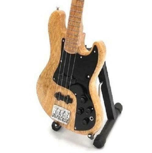 Miniatuur Fender Jazz basgitaar met gratis standaard, Verzamelen, Film en Tv, Beeldje, Replica of Model, Nieuw, Verzenden