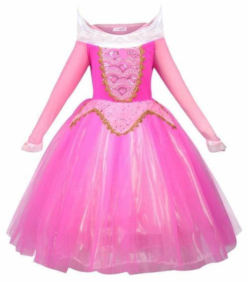 Prinsessenjurk - Doornroosje - lange mouwen - Kleedje, Enfants & Bébés, Costumes de carnaval & Déguisements, Envoi