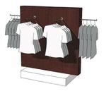 *TIP*  Glossy duo tone middenunit kledingrek R-PR-018-W, Zakelijke goederen, Kantoor en Winkelinrichting | Winkel en Inventaris