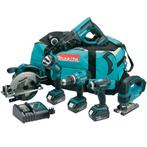 Makita DLX6017M 18V Li-Ion accu 6 delige combi set (3x 4.0Ah, Nieuw