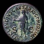 Empire romain. Antonia. Dupondius Rome 42 A.D.  TI CLAVDIVS, Postzegels en Munten, Munten | Europa | Niet-Euromunten