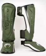 Venum Elite Evo Kickboks Scheenbeschermers Kaki Zilver, Verzenden, Nieuw, Overige