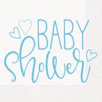 Baby Shower Servetten Blauw 33cm 16st, Hobby & Loisirs créatifs, Verzenden