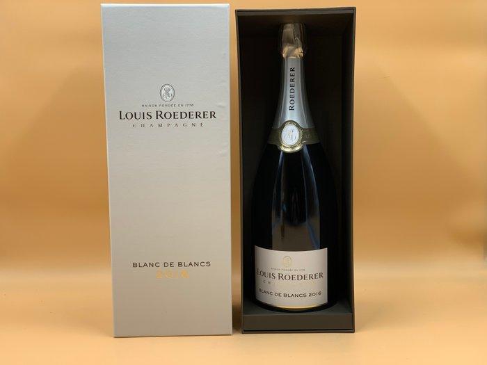 2016 Louis Roederer - Champagne Blanc de Blancs - 1 Magnum, Verzamelen, Wijnen