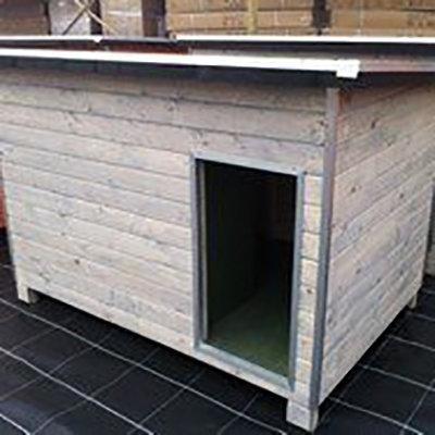 Hondenhok WOOD 5 grijs, Dieren en Toebehoren, Hondenhokken, Nieuw