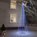 vidaXL Kerstboom met grondpin 310 LEDs blauw 300 cm, Verzenden