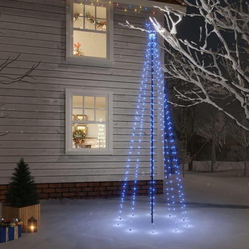 vidaXL Kerstboom met grondpin 310 LEDs blauw 300 cm, Divers, Noël, Envoi