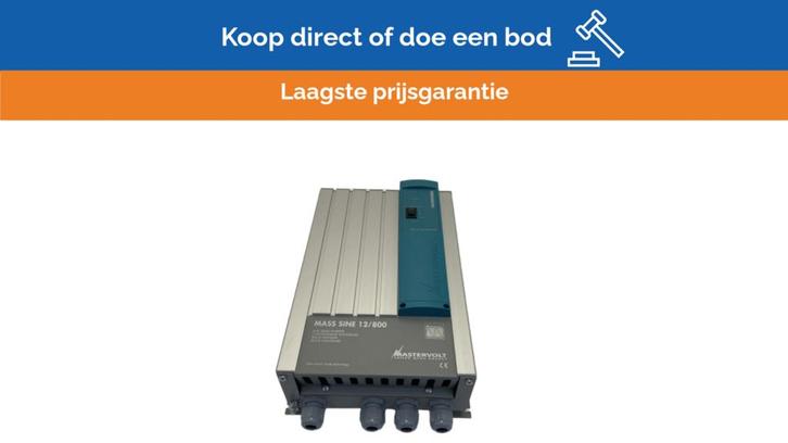 Bieden: Mastervolt Mass Sine Wave Inverter 12V - 800W - 240, Watersport en Boten, Bootonderdelen, Ophalen of Verzenden
