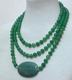 Kraag, ZEER LANG, (174 cm) van Aventurina Verde (60 x 41 en