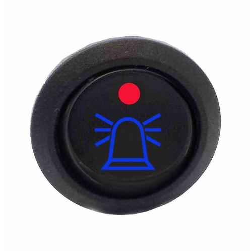 Schakelaar met zwaailicht logo BLAUW LED, Autos : Pièces & Accessoires, Éclairage, Enlèvement ou Envoi