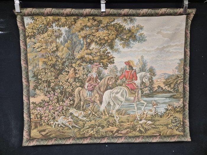 Gobelin wandtapijt - Wandtapijt - 130 cm - 105 cm, Antiek en Kunst, Curiosa en Brocante
