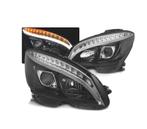 PHARES POUR MERCEDES W204 07-10 TUBE LIGHT LED NOIR, Auto-onderdelen, Verlichting, Verzenden, Nieuw