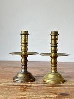 Kandelaar - Koper - Paar schijfkandelaren