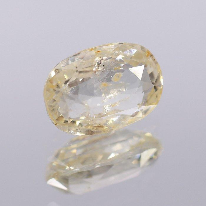 1 pcs Geel Saffier - 2.98 ct - nternational Colored Gemstone, Handtassen en Accessoires, Edelstenen